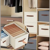 1PC Wardrobe Clothes Storage Organizer Sweater T-Shirt Storage Thickened Pants Storage Box Cabinet Foldable Drawer Organizer