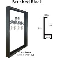1PC Modern Black Aluminum Alloy Canvas Frame Canvas Frame Wooden Frame Wooden Photo Oil Painting Canvas Diamond Painting Frame