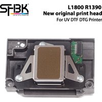 100% new original print head for Epson L1800 A3 UV DTF DTG printer R1390 1400 machine New green version dtf print head nozzle