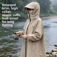 Long Sleeve One-Piece Raincoat Men's Fishing Special Full Body Waterproof Rain Suit Thick Material Chinese Brand Adult Size