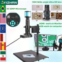 YIZHAN 4K 1080P HD Electronic Microscope HDMI 60PFS USB Microscope Camera Industrial Video Digital Microscope For PCB Soldering