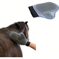 1pc Horse Brush Gloves Breathable and Deep Cleaning- Suitable for Equestrian Enthusiasts Firm Fit Pet Care Tool Summer
