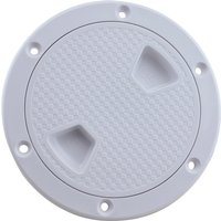 1 Piece ABS Plastic White Round Locking Deck Access Plate Cover 4 6 8 inch Marine Hardware Watertight Deck Inspection Plate