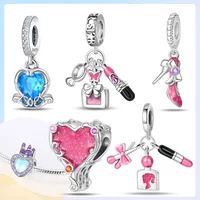 925 Sterling Silver Perfume Bottle Charms Beads Fit Original Bracelets Bag Keychain Charms Beads Pendant Diy Women Jewelry Gift