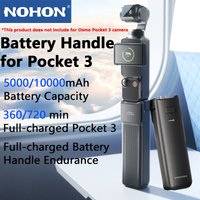 NOHON 5000/10000mAh High Capacity Battery Handle for DJI Osmo Pocket 3/4 22.5W PD Fast Charging Battery Portable Battery Handle