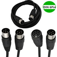 DIN 6 PIN Male Plug Extension Cable 6pin DIN Male To Male Female AV Adapter Audio Socket For Digital Audio Devices 0.5m 1.5m 3m