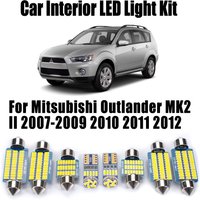 11Pcs LED Interior Light Reading Map Dome Bulbs Kit For Mitsubishi Outlander MK2 II 2007-2009 2010 2011 2012 Canbus Car Lighting