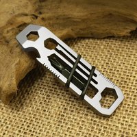 Outdoor EDC gadget, keychain pendant multi-functional combination, mini crowbar, camping portable small wrench, screwdriver