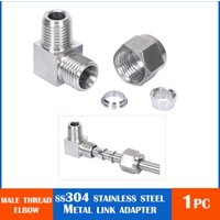 1/8" 1/4" 3/8" 1/2" bis 3mm 4mm 6mm 8mm 10mm 12mm Edelstahl 90 Grad gebogener Doppelkartenstecker BSPT ZG-Gewinde