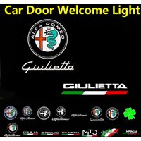 2X For Alfa Romeo Giulietta 940 2011 - 2022 2013 2015 2017 2018 2016 2019 Accessories LED Car Door Projector Logo Welcome Light