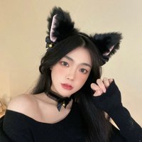 Furry Foxes Ears Cats Girls Cosplays Hair Accessories Cute Plush Animal Ear Headwear Long Fur Animal Role Playing Lolita Maid