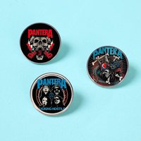 New PANTERA Rock Band Brooch Heavy Metal Music Pin Alloy Badge Clothes Bag Accessories Pin Wholesale