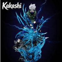 23cm Anime Naruto Hatake Kakashi 10th Hundred Ninjas Light Up Action Figure Chidori Effect Statue Model Ornament Toy Boys Gift
