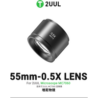 2UUL WD172 0.5X Trinocular Microscope Barlow Objective Lens Zoom Stereo Microscopio Camera Auxiliary Objective Lens