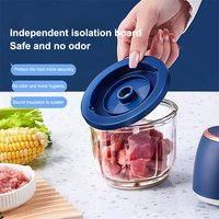 1PC260ml USB Rechargeable Electric Food Chopper Multifunctional Garlic Puree Maker Meat Grinder Onion Chili Mincer Kitchen Mixer