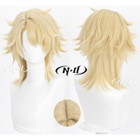 ND Brand Varka Genshin Impact Cosplay Wigs Hair Hairpiece for Comic-con Cosplayer Halloween Costume Party Theme Heat-Resistant