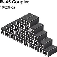 1/5/10/20Pcs Ethernet Cable Extender RJ45 Cat7 Cat6 Cat5 Coupler Extender Adapter Connector Ethernet Coupler Female to Female