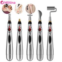 Electronic Acupuncture Pen Acupuncture Point Pen Therapy Electronic Energy Pen Pain Relief Laser Head Back Neck Leg Body Massage