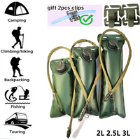 Water Bladder 2L 2.5L 3L Water Reservoir Hydration Pack Storage Bag Free Folding Camping Running Cycling Hydration Vest Backpack