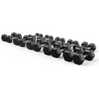 Commercial 10kg Full Set Gym Dumbbells 1kg Increment for Home Fitness Heavy Duty Rubberized Hex Shape for Arm Workoutspromote
