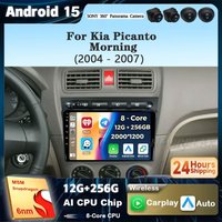 Android 15 Car Radio For Kia Picanto SA Morning 2004 - 2007 Multimedia Player Stereo GPS WIFI+4G wireless Carplay Auto video DSP