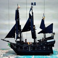 2026 NEW 2862PCS Pirates Of The Caribbean Ship Revenge Warship Black Pearl Sailboat Building Block Bricks Assembly Toys Gift