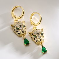 Vintage Hip-hop Women Drop Earrings,High Quality Leopard Pendant Earrings Party Wendding Gift Jewelry