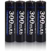PALO 1.2v AAA 300mah Rechargeable Battery + LED Smart Charger for 1.2v Nimh Nicd AA AAA Rechargeable Battery
