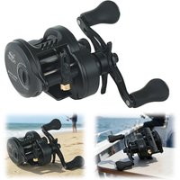 DC Baitcasting Reel Long Self Charging Anti Backlash Ultralight Fishing Baitcasting Reels Smooth Casting Sound 7.2 1 Ratio Versatile for Freshwater Saltwater (Left Hand)