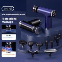 One click switching speed, cold speed, hot fascia gun, ice and heat dual-use, 9 massage heads, 9 levels of force adjustment