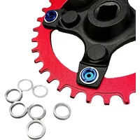 AliExpress NONE Mountain Bike Disc Nail Washer Dead Flying Tooth Disc Screw Washer Bicycle Crank Pad Ring Modification Protective Single Disc