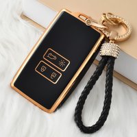 Car Key Fob Cover Case with Keychain For Renault Clio Espace Master Talisman Megane Scenic Kadjar Captur Koleos Zoe Dacia Duster