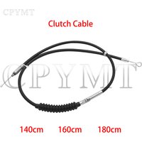 Black 140cm 160cm 180cm Motorcycle Clutch Line Cable fit For Harley Sportster Iron XL 883 XL1200 Dyna Softail Fat Boy Road King