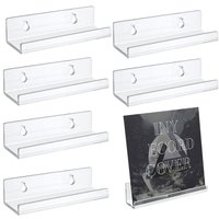 Creative 4inch Record Display Stand Clear Acrylic CDShelf Wall Mounted Vinyl Record Holder