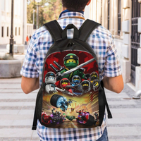Custom Whirlwind Phantoms N-Ninjagos Backpacks for Women Men Waterproof College School Anime Adventure Bag Print Bookbags