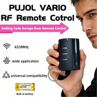 PUJOL VARIO 433.92mhz RF Rolling Code Garage Door Remote Control Only Compatible With PUJOL VARIO Black