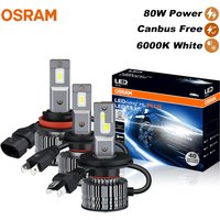 OSRAM LED H4 H7 H11 HIR2 HB3 LEDriving CF 2.0 Plus Phare de voiture 80W 8000LM Lumineux H1 H8 H16 9005 9006 HB4 6000K Lampes LED blanches