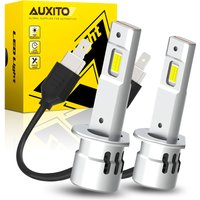 AUXITO 2Pcs 20000LM H1 LED Lights High Power Headlight with Fan Canbus H1 Bulbs Lamp for Car 6500K White 12V