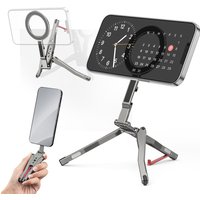 2026 Magnetic Tripod With Fence-Mounted Cold Shoe Handle Phone Tripod For Magsafe iPhone 16 15 14 13 12 Pro Android Desk Mount