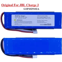 Original 6000mah Replacement Battery for JBL Charge 3 Charge3 2016 Version Speaker Lithium Polymer GSP1029102A 330SL Batteria