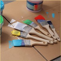 GOOD-6 Pack Paint Brushes For Walls, Stain Brush, Paint Brush, Furniture Paint Brush, Paint Brushes For Painting Walls