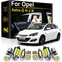 For Opel Astra G H J K GTC 1998-202 Car Interior LED Light Map Dome Trunk Indoor Reading Lamp Kit Auto Accessories Canbus