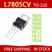 50pcs IC 7805 7806 7808 7809 7812 7815Voltage Regulator L7805 Linear Positive Fixed 1 Output 5V 1.5A