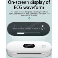 Bluetooth Wearable EKG Monitor ECG Machine Heart Monitoring Device Portable Handheld EKG Monitor USB Charging PDF Data Report