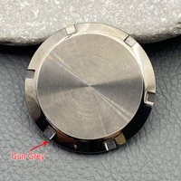 Gun Grey NH35 Caseback Mod Transparent Glass Sapphire Back Cover Fit SKX007 Turtle Tuna Samurai NH35 Movement Watch Cases Custom