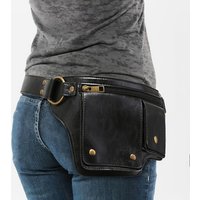 1pcs Vintage Outdoor Cycling Waist Bag Multi-Functional Organizer Phone Pouch Waterproof Sports Fanny Pack with Adjustable Strap