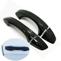 For Volkswagen VW Scirocco 3 Mk3 2008-2015 Black Carbon Fiber Chrome Car Side Door Handle Cover Trim Styling Auto Accessories