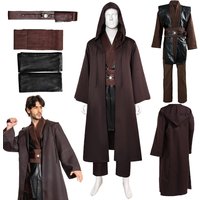 Fantazyjny strój Anakina Skywalkera dla mężczyzn, kostium filmowy, bojownik kosmiczny, przebranie na Halloween, karnawał, imprezę, męska maskarada
