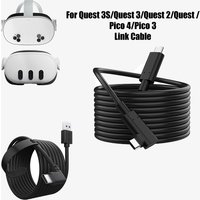 For Quest 2/Quest 3S/Quest 3 USB-C Link Cable – Fast Data Transfer & Charging Cable for Seamless VR Gaming and PC Connectivity