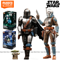 Blokees Star Wars Beyond Version New Hope Empire Counterattack The Mandalorian and Grogu Figure Movable Model Splicing Toy Gift
